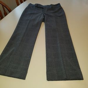 Cuffed blue/grey dress slacks.